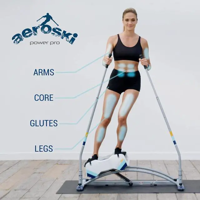 Alt view image 3 of 4 - Aeroski Power Pro Home Fitness, The Most Fun Cardio Machine for a Total-Body Workout. Low Impact Plyometric Training. Free Fitness App, Coach-Led Live Classes and Virtual Reality Goggles.