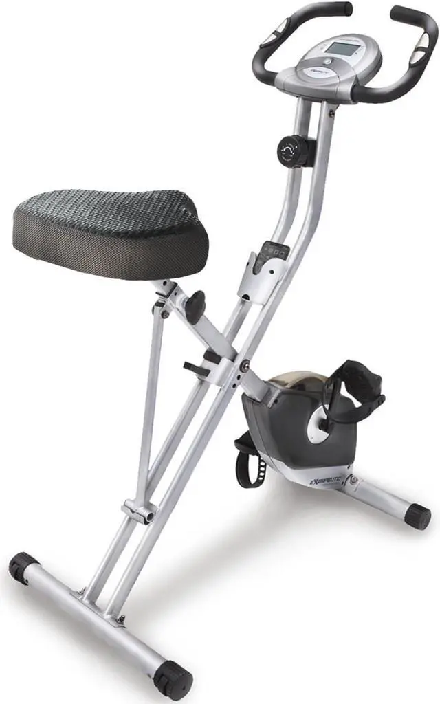 Main image of Exerpeutic Folding Exercise Bike, 8 Levels of Resistance Stationary Bike, Bluetooth tracking & Tablet Holder options available