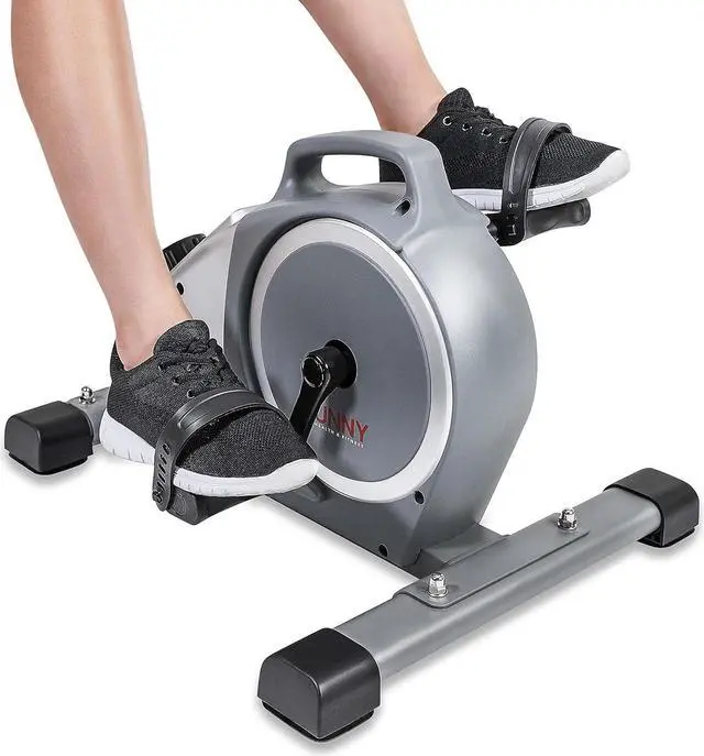 Main image of Sunny Health & Fitness Magnetic Under Desk Mini Exercise Cycle Bike, Dual Function Pedal Exerciser with Digital Monitor and Carrying Handle  SF-B020026