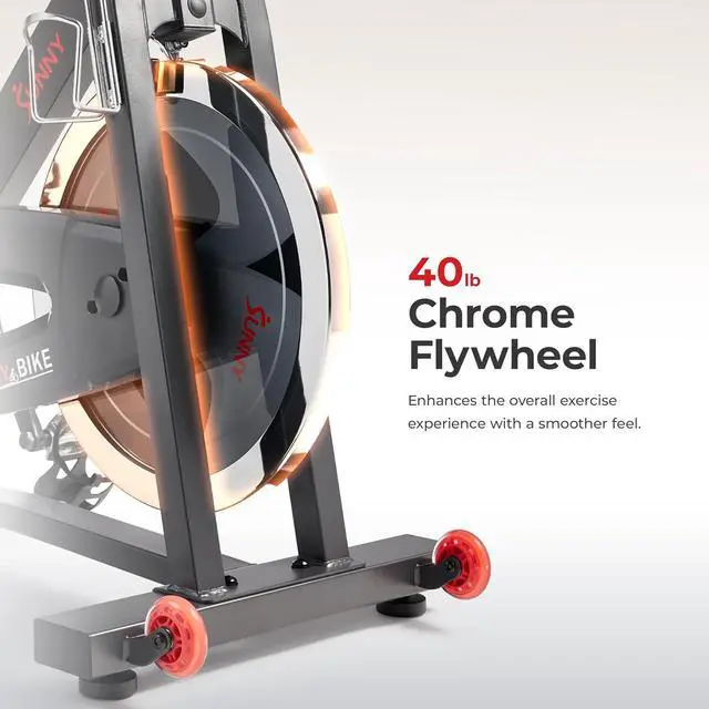 Alt view image 3 of 7 - Sunny Health & Fitness Pro Cycling Stationary Bike, 40 LB Flywheel & 4-Way Adjustable Seat for Home Exercise & Indoor Cycle/Cardio Workout, Optional Free SunnyFit App Bluetooth Connection