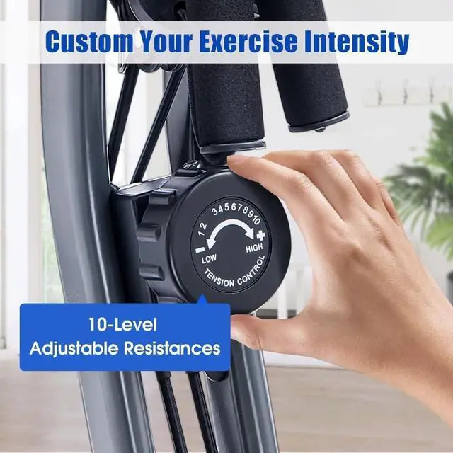 Alt view image 6 of 7 - Merax Exercise Bike foldable, 3 in 1 Magnetic Stationary Bike for Home with 16-Level Resistance, Fitness X-Bike Upright Indoor Cycling Bike for Home Workout 300LB Capacity