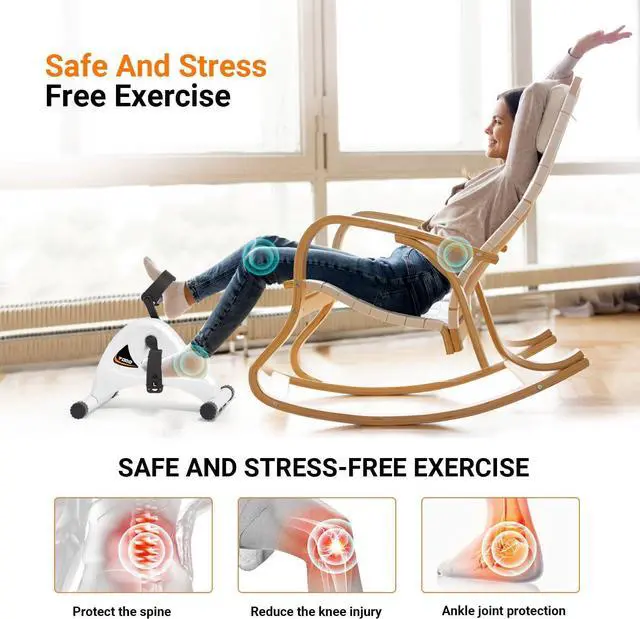 Alt view image 3 of 6 - TODO Motorized Pedal Exerciser Mini Exercise Bikes, Under Desk Bike Peddler Exerciser for Seniors Rehab and Arm Leg Physical Therapy