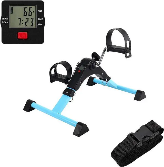 Main image of AHMED Folding Under Desk Bike Pedal Exerciser for Arm/Leg Medical Fitness Exercise Bike Mini Portable Home Workout