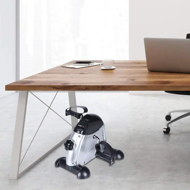 Alt view image 7 of 7 - Mini Exercise Bike, himaly Under Desk Bike Pedal Exerciser Portable Foot Cycle Arm & Leg Peddler Machine with LCD Screen Displays