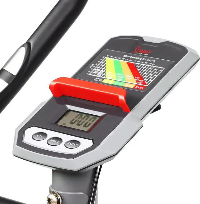 Alt view image 7 of 7 - Sunny Health & Fitness Elite Interactive Performance Series Stationary Exercise Upright Bike with Optional Exclusive SunnyFit® App Enhanced Connectivity