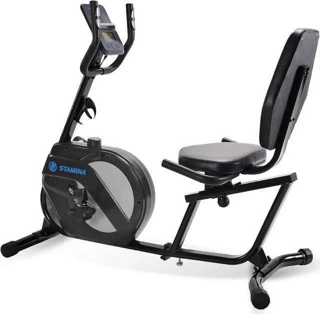 Main image of Stamina Recumbent Exercise Bike for Home 346 w/Smart Workout App - Stationary Bike for Adults, Seniors w/Large, Adjustable, Comfortable Seat & Walk-Thru Design