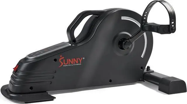 Alt view image 4 of 6 - Sunny Health & Fitness Dual Function Under Desk Pedal Exerciser, Portable Indoor Cardio Mini Bike in Home/Office, Arm/Leg Cycle for Seniors, Optional Magnetic, motorized & SunnyFit App Bluetooth Link