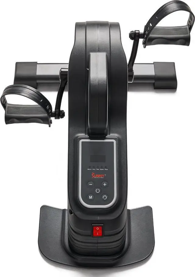 Alt view image 5 of 6 - Sunny Health & Fitness Dual Function Under Desk Pedal Exerciser, Portable Indoor Cardio Mini Bike in Home/Office, Arm/Leg Cycle for Seniors, Optional Magnetic, motorized & SunnyFit App Bluetooth Link