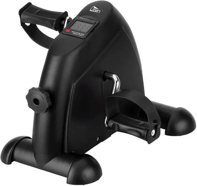 Main image of Mini Exercise Bike, Under Desk Pedal Exerciser Arm and Leg Exercise Cycle Bike with LCD Screen Displays (Black)