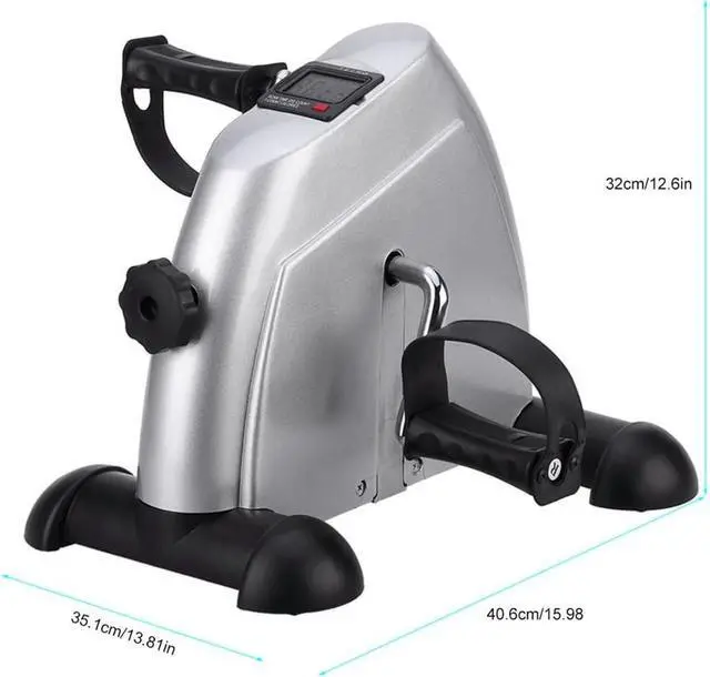 Alt view image 7 of 7 - Mini Exercise Bike, himaly Under Desk Bike Pedal Exerciser Portable Foot Cycle Arm & Leg Peddler Machine with LCD Screen Displays