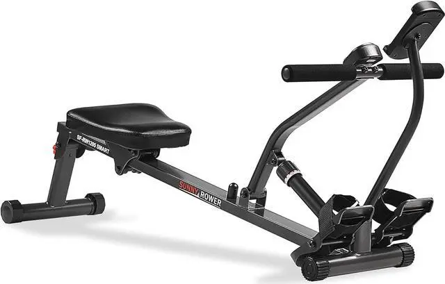 Alt view image 7 of 7 - Sunny Health & Fitness Compact Adjustable Rowing Machine with 12 Levels of Complete Body Workout Resistance and Optional SunnyFit App Enhanced Connectivity