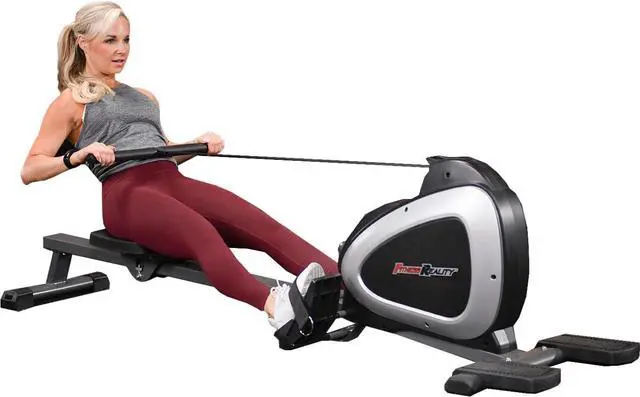 Main image of Fitness Reality Magnetic Rowing Machine with Bluetooth Workout Tracking Built-In, Additional Full Body Extended Exercises, App Compatible, Tablet Holder, Rowing Machines for Home Use
