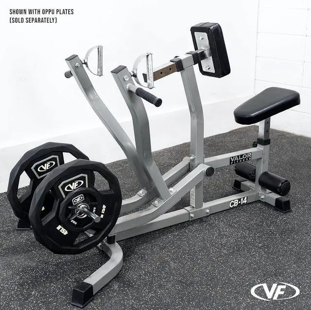Alt view image 6 of 7 - Valor Fitness Seated Row Machine - Back Chest Workout - Plate Loaded- Independent Converging Arms - Multi Grip Positions - Rotating Handles- includes 2" Plate Adapters - Home Gym Max 400 lbs