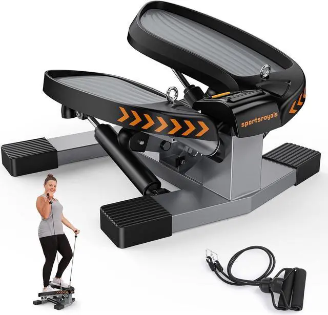 Main image of Sportsroyals Stair Stepper for Exercises-Twist Stepper with Resistance Bands and 330lbs Weight Capacity