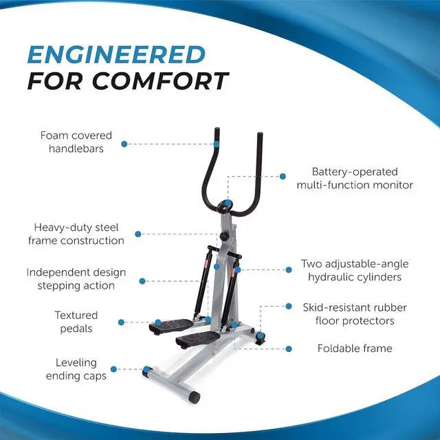 Alt view image 5 of 7 - Stamina Products Folding Stepper with Monitor