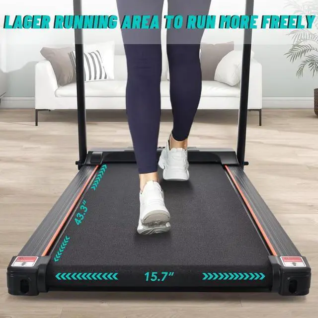 Alt view image 7 of 7 - Merax Electric Folding Treadmill  Easy Assembly Fitness Motorized Running Jogging Machine with Speakers for Home Use, 12 Preset Programs