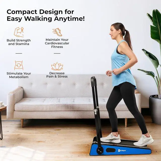 Alt view image 2 of 7 - Lifepro Smallest Portable 30in Small Mini Walking Pad Treadmill Installation Free, Adjustable Incline, Under Desk Work Compact Treadmills for Home/Office - Max Load 220Lbs & Speed 3MPH