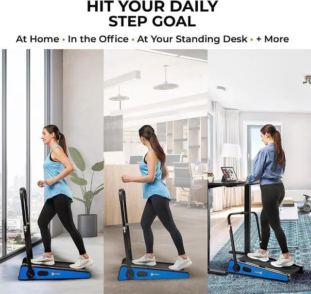 Alt view image 4 of 7 - Lifepro Smallest Portable 30in Small Mini Walking Pad Treadmill Installation Free, Adjustable Incline, Under Desk Work Compact Treadmills for Home/Office - Max Load 220Lbs & Speed 3MPH