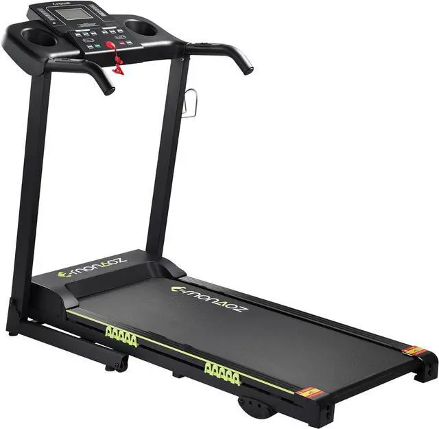 Main image of Treadmill with Manual Incline and Bluetooth Speaker, Folding Treadmill 2.5HP Up to 8.5 MPH Speed, 18" Wide Running Machine with 15 Programs LCD Display, 300 LBS Capacity, for Home Use