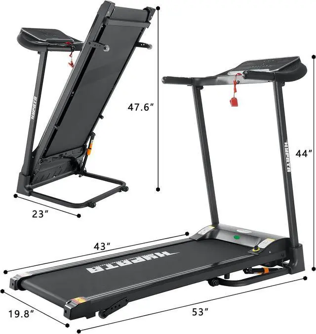 Alt view image 6 of 7 - Treadmill 300 lb Capacity,Max 2.5 HP Folding Treadmills for Running and Walking Jogging Exercise with 12 Preset Programs, 300 LBS Weight Capacity,Treadmills for Home