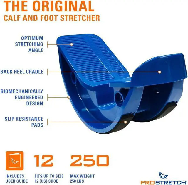 Alt view image 3 of 6 - ProStretch the Original Calf Stretcher and Foot Rocker for Plantar Fasciitis, Achilles Tendonitis and Tight Calves, Made in USA