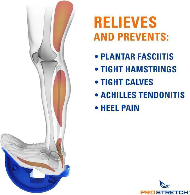 Alt view image 4 of 6 - ProStretch the Original Calf Stretcher and Foot Rocker for Plantar Fasciitis, Achilles Tendonitis and Tight Calves, Made in USA