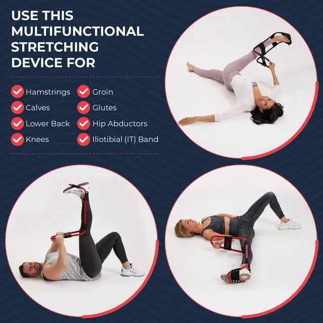 Alt view image 5 of 7 - IdealStretch Original - Hamstring, Lower Back & Calf Stretcher - Knee Extension & Pain Relief