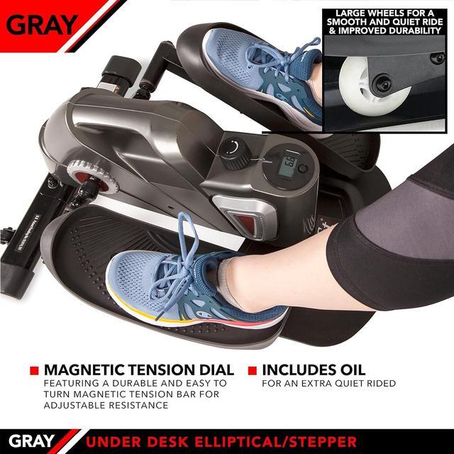 Alt view image 4 of 7 - jfit Under Desk & Stand Up Mini Elliptical/Stepper w/Adjustable Angle | The Ideal Fitness & Exercise Equipment for Home| Ideal for Men, Women, Kids & Seniors| Premium Home Gym Equipment