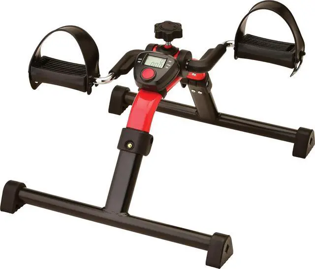 Main image of NOVA Medical Products Pedal Exerciser with Digital Display Tracker, Foldable Hand and Foot Cycle Exerciser, Great for Home, Office or Travel, Red