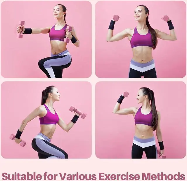 Alt view image 6 of 7 - Adjustable Dumbbell Set of 2, 4 in 1 Free Weights Dumbbells Set for Women, Hand Weights for Women at Home, Each 2lb 3lb 4lb 5lb with TPU Soft Rubber Handle for Home Gym Exercise Training