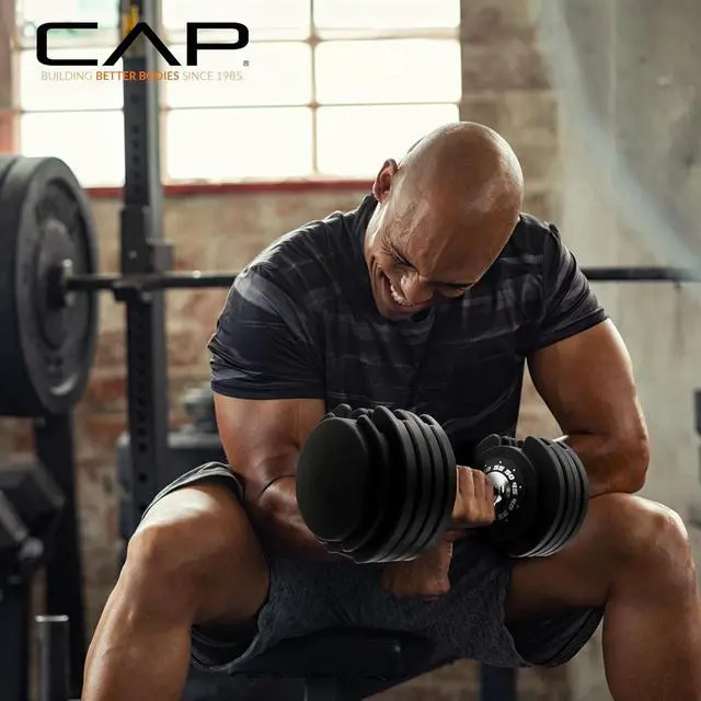 Alt view image 5 of 6 - CAP Barbell 55lb Single ADJUSTABELL Dumbbell