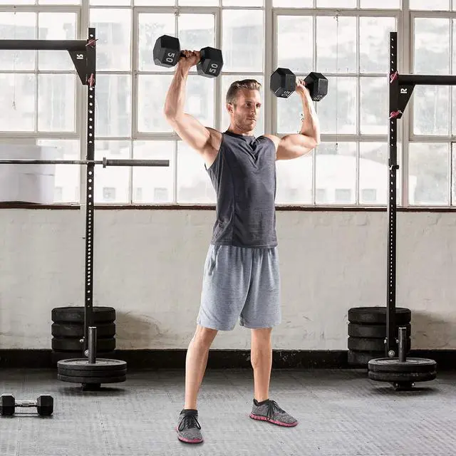 Alt view image 5 of 5 - CAP Barbell Black Cast Iron Hex Dumbbell | 5-120 LBs | Single or Pair