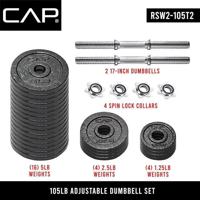 Alt view image 5 of 7 - CAP Barbell Adjustable Dumbbell Weight Set | Multiple Options
