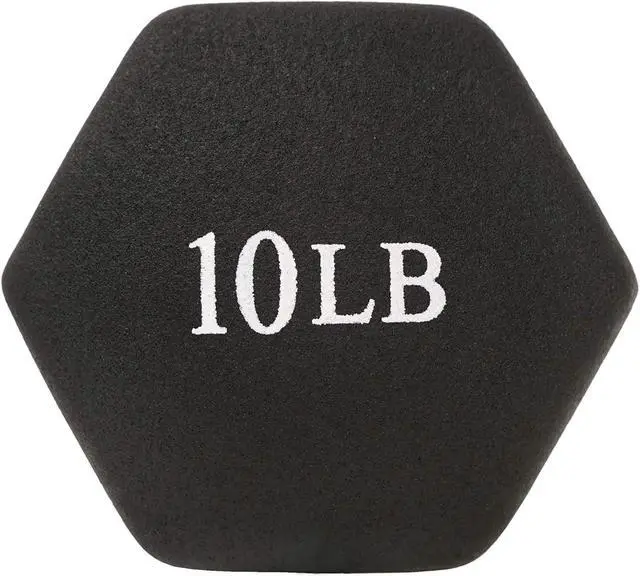 Alt view image 6 of 7 - Sunny Health & Fitness Neoprene Coated Hex Shaped Dumbbell Non-Slip Fitness Weights for Home Gym Exercise, Full Body Workout Strength Building, Weight Loss, Sold in Pairs - Sizes - 2LB, 5LB, 8LB, 10LB