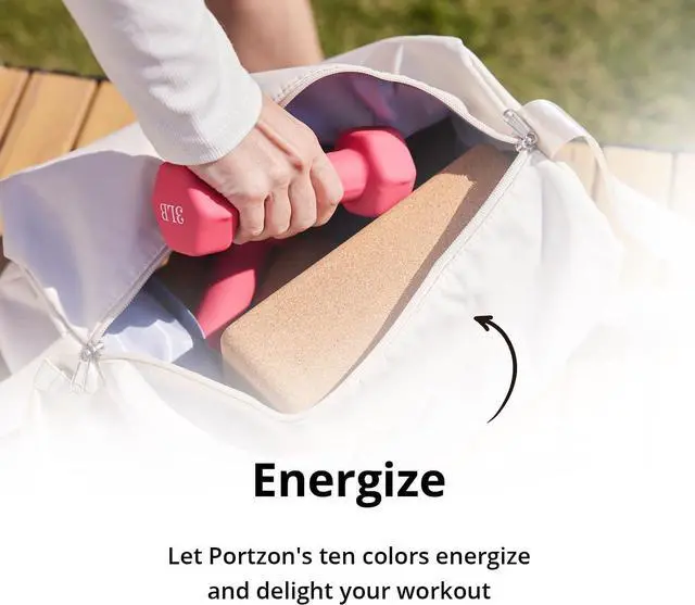 Alt view image 7 of 7 - Portzon 10 Colors Options Compatible with Set of 2 Neoprene Dumbbell,1-15 LB, Anti-Slip, Anti-roll, Hex Shape