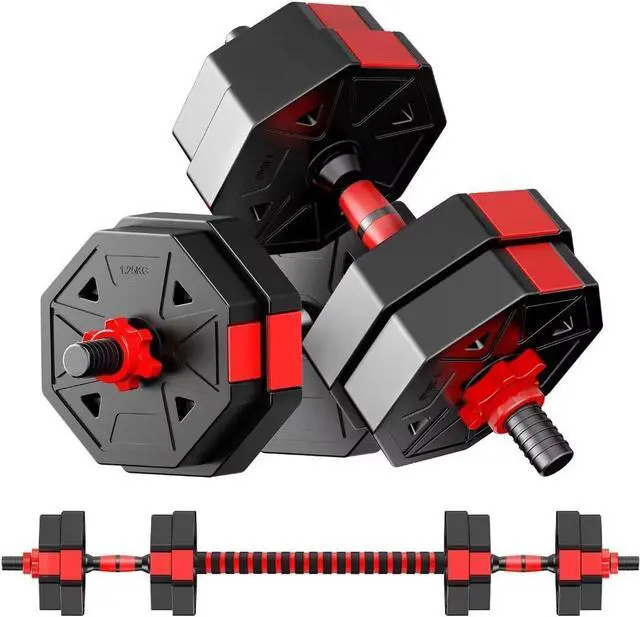 Main image of Adjustable Weights Dumbbells Set, 20/30/40/60/80lbs Non-Rolling Adjustable Dumbbell Set, Free Weights Dumbbells Set Hexagon, Weights Set for Home Gym