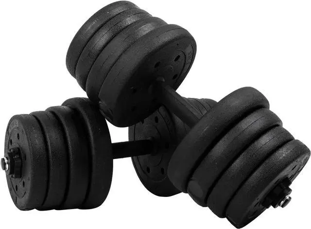 Main image of PayLessHere Adjustable Dumbbell Sets 2 in 1 Free Weights Dumbbells with Anti-Slip Metal Handle for Men and Women Strength Training Home Gym Workout Equipment for Full Body Workout Fitness(Pair)