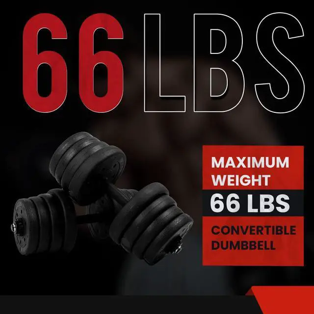 Alt view image 2 of 7 - PayLessHere Adjustable Dumbbell Sets 2 in 1 Free Weights Dumbbells with Anti-Slip Metal Handle for Men and Women Strength Training Home Gym Workout Equipment for Full Body Workout Fitness(Pair)