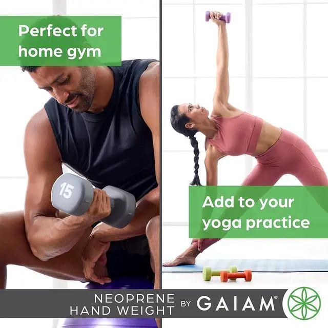 Alt view image 6 of 7 - Dumbbell Hand Weight (Sold in Singles) - Neoprene Coated Exercise & Fitness Dumbbell for Home Gym Equipment Workouts Strength Training Free Weights for Women, Men