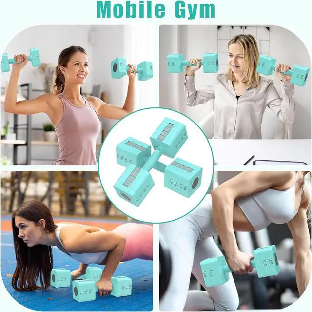 Alt view image 6 of 6 - Adjustable Dumbbells Set of 2, 5-in-1 Adjustable Weight Dumbbells for Women/Men, 3lb/5lb/7lb/9lb/11lb Dumbbell Weights Set for Home Gym Workout