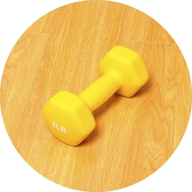 Alt view image 3 of 4 - BalanceFrom Set of 2 Neoprene Coated Non-Slip Grip Dumbbell Weights