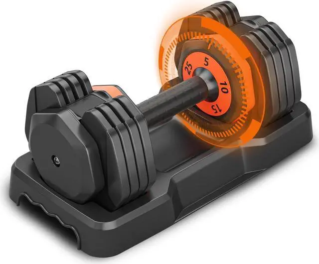 Main image of LEEKEY Adjustable Dumbbells Set, Dumbbells with Anti-Slip Handle for Exercise & Fitness Fast Adjust Weight, Innovative Workout Equipment