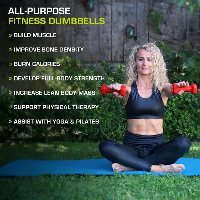 Alt view image 4 of 6 - ProsourceFit Neoprene Dumbbell Coated for Non-Slip Grip, 5 lb