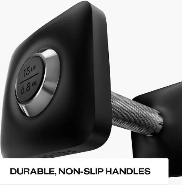 Alt view image 3 of 7 - Peloton Dumbbells | Ergonomically Designed Pair of Cast Iron Weights with Urethane Coating and Non-Slip Grip, Available in Set of Two