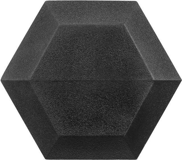 Alt view image 4 of 7 - 150 Pound Hex Dumbbell Set with Rubber Coated Dumbbells and Rack