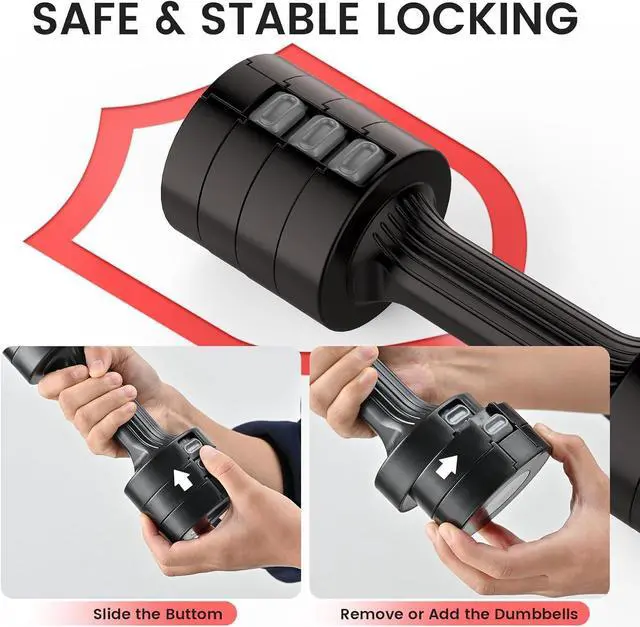 Alt view image 2 of 7 - EAST MOUNT Adjustable Hand Dumbbell for Women 5lb Dumbbells Set of 2, 4 in 1 Small Dumbbell Set Each 2lb 3lb 4lb 5lb Free Weights