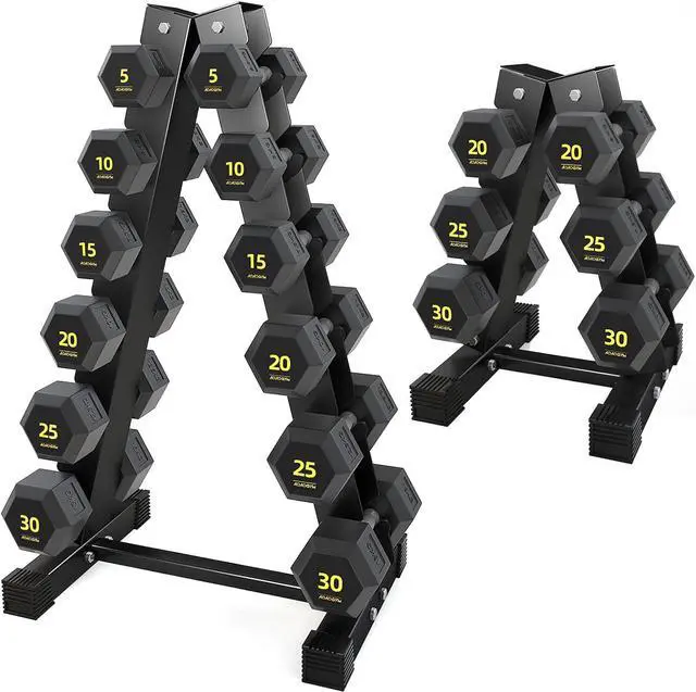 Alt view image 6 of 7 - Hex Dumbbells PVC Encase Coating Free Weight Dumbbell Set for Strength Training, Home Gym Fitness and Full Body Workout