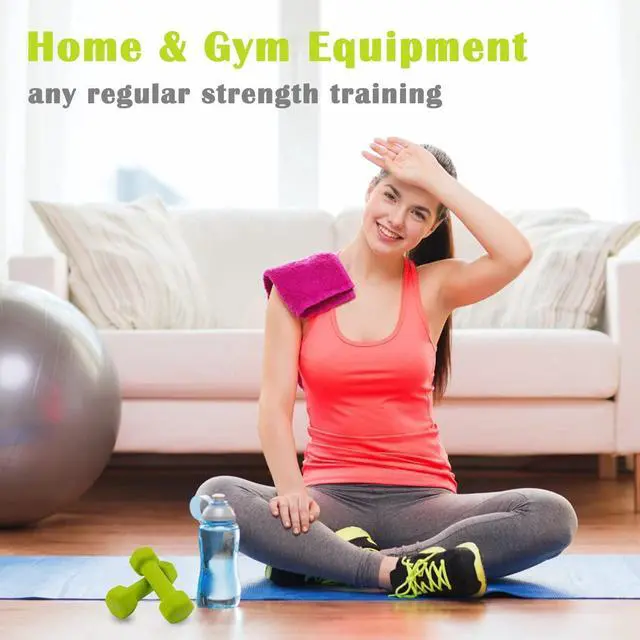 Alt view image 3 of 6 - Dumbbells Set of 2 Exercise Fitness Dumbbell for Home Gym Free Weights Hand Hex Dumb Bells