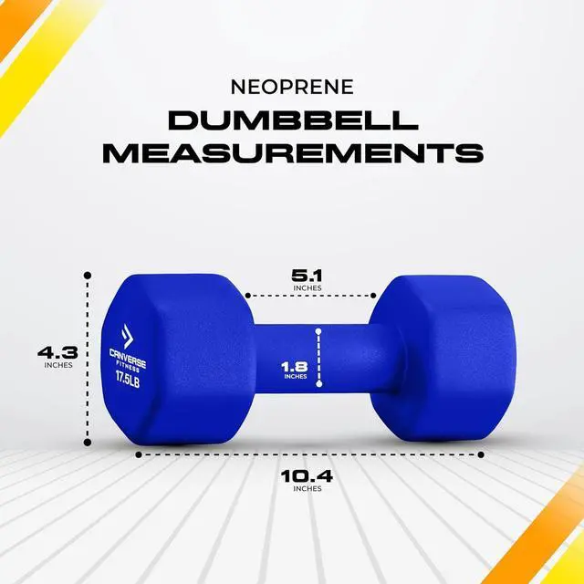 Alt view image 4 of 7 - Neoprene Coated Dumbbell Sets of 2, Hand weight Dumbbells Anti-roll, Anti-Slip, Hexagon Shape for Strength Training Exercises Dumbbell Pairs for Men and Women, Ideal for Home Gym