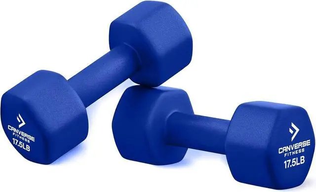 Alt view image 2 of 7 - Neoprene Coated Dumbbell Sets of 2, Hand weight Dumbbells Anti-roll, Anti-Slip, Hexagon Shape for Strength Training Exercises Dumbbell Pairs for Men and Women, Ideal for Home Gym